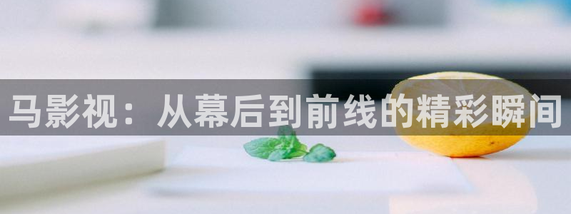 大地茫茫一片真干净：马影视：从幕后到前线的精彩瞬间
